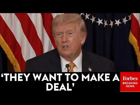 'They're Talking To Our People': Trump Says Iran Is Negotiating With U.S. To Stop Airstrikes