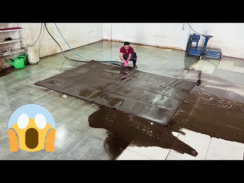 60 year old persian carpet that hasn't been washed for more than half a century