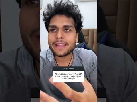 Scope of React JS #reactjs #frontend