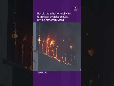 Russia launches one of war's largest air attacks on Kyiv, hitting maternity ward
