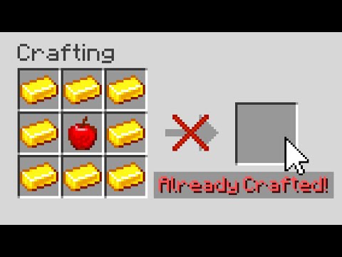 Minecraft, but Items Can Only be Crafted Once...