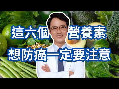 均衡且充足的營養對健康很重要，這六種營養素對防癌尤其重要｜Six Critical Nutrients That Help You Prevent Cancer