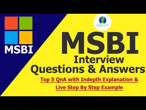 MSBI Interview Questions and Answers | MSBI Interview Questions | MSBI Interview Preparation
