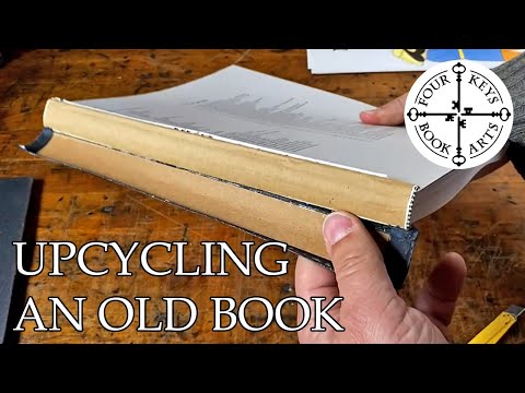 Upcycling An Old Book: Reclaiming Materials - Making A Piercing Cradle - Making a Pocket Notebook
