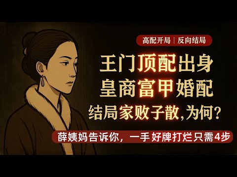 出生好、嫁得好、又善良，能一生順遂嗎？看紅樓夢薛姨媽：一手好牌打爛的4步（#紅樓夢 #薛姨媽 #fanko讀紅樓 #紅樓夢解讀 #深度解說 #曹雪芹 #紅樓夢人物分析 #薛寶釵 #薛蟠 #王夫人 ）