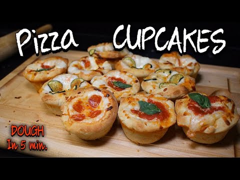 How To Make Pizza CUPCAKES - Full Recipe Dough