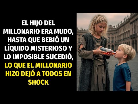EL HIJO DEL MILLONARIO ERA MUDO, BEBIÓ UN LÍQUIDO MISTERIOSO Y LO IMPOSIBLE PASÓ ...