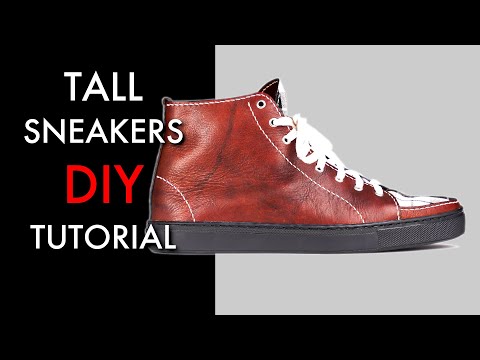 Learn to make High Top Sneakers - Video Tutorial and Pattern Download