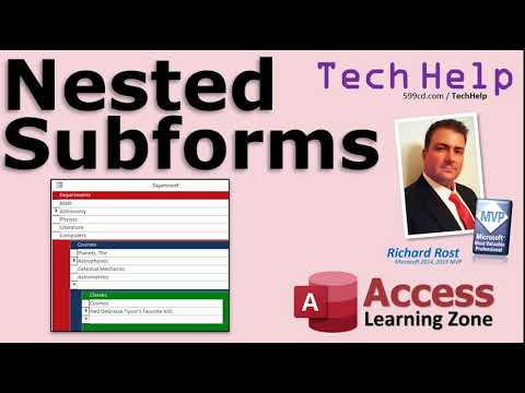How to Create Multiple Nested Continuous Subforms in Microsoft Access