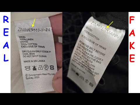 How to spot original Zimmermann dress. Zimmermann real vs fake comparison