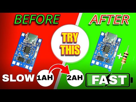 "TP4056 Ko Upgrade Karo ⚡ Charging Speed 2X Fast Banao | 1A Se 2A Trick!"