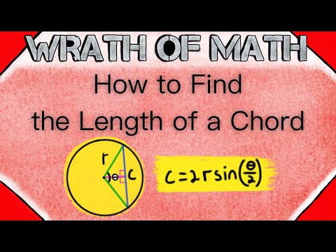 How to Find the Length of a Chord in a Circle | Geometry, Circle Chords, Chord Length