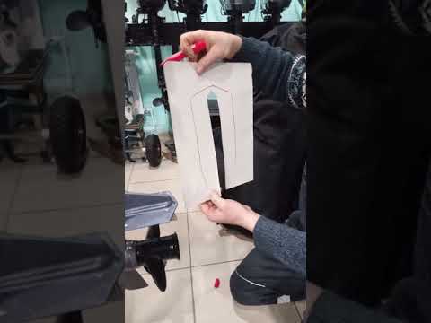 Замер шаблона для гидрокрыла