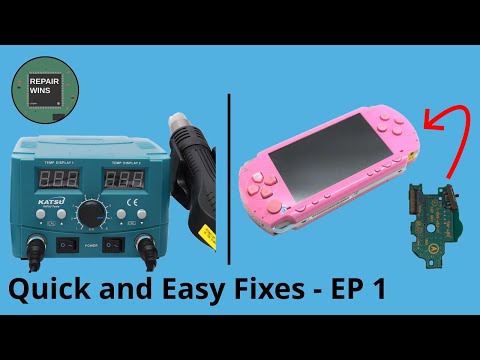 PSP 1000 Power Switch Repair and Minor Soldering Station Repair (Side Projects - Episode 1)