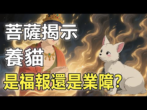 養貓是福報還是業障？地藏王菩薩僅用動作揭示，愛貓之人的因果！【因果|地藏王菩薩|萌寵】