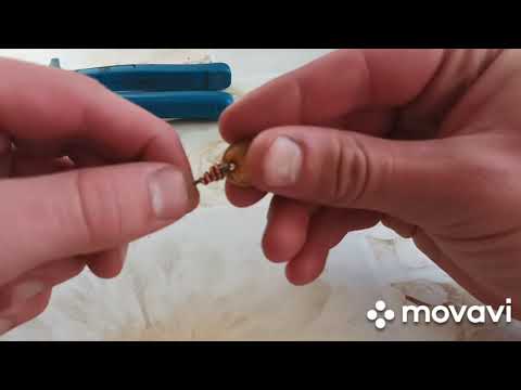 Петля на куницу с замком,как сделать.