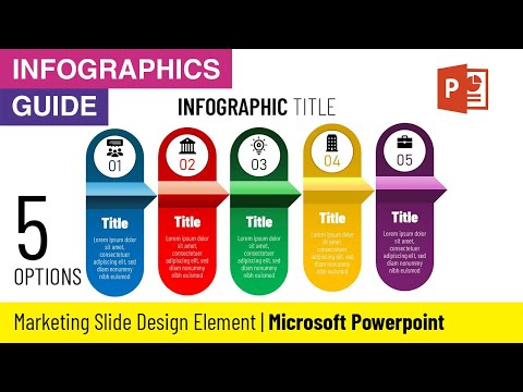 Five Steps Infographics Design Element for Presentation in PPT @InfographicsGuide