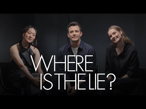 Luke Thompson, Yerin Ha & Hannah Dodd Take Turns in the Hot Seat | Where Is the Lie? | ELLE