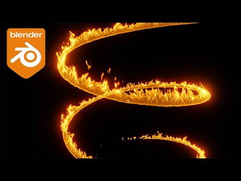Blender Tutorial - Creating a Spiral of Fire