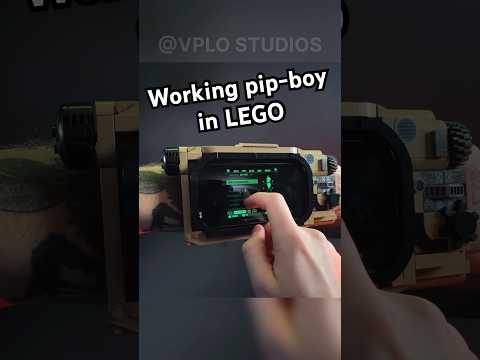 I built a working pip-boy in LEGO ☢️ #lego #fallout