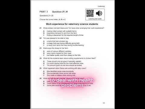 CAMBRIDGE IELTS 17 LISTENING TEST1 PART 3