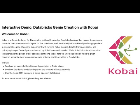 Navigating Bill of Materials and Product Design Data with a Semantic Layer | Databricks x Kobai