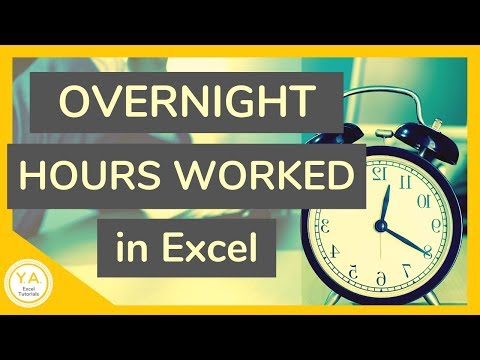 Calculate Hours Worked Overnight in Excel - Tutorial