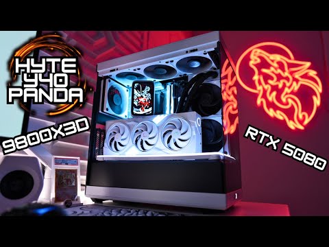 HYTE Y40 Panda Step-by-Step Guide on How To Build a Gaming PC 9800X3D + RTX 5080