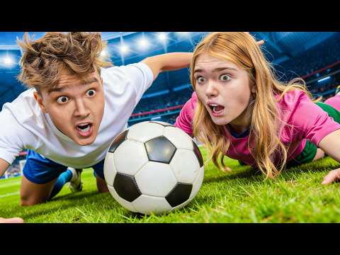 RIESEN FUSSBALL Challenge gegen Lea, Sven, Jo, Mehlix!