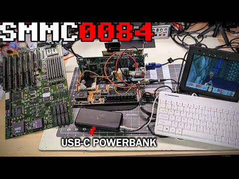 0084 A battery powered 486DX2/66 setup and a 386 motherboard with a fancy BIOS