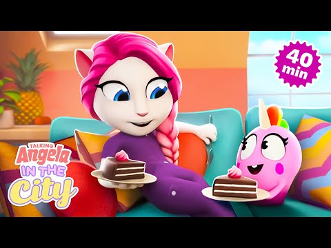 Angela's Apartment Makeover ✨ Talking Angela: In The City Cartoon Compilation