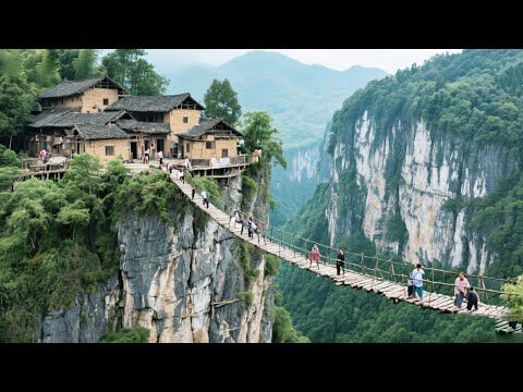 Visit Guizhou's 300-year-old cliff village.