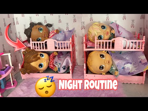 Baby alive crib life dolls Night routine 😴 in NEW house 🏠