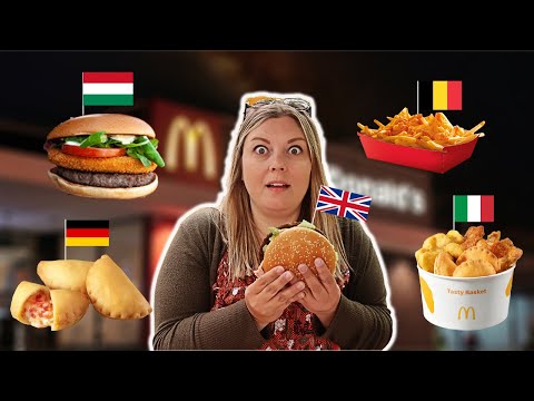 Trying McDonald's in 7 European Countries (Italy, Germany, UK, France, Hungary, Austria, Belgium)
