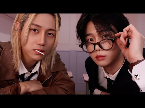 ASMR First day in new school, cute boys talking to me [First day]
