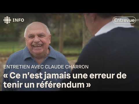 Meeting with Claude Charron: his first public appearance in 20 years