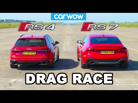 Audi RS7 vs Audi RS4: DRAG RACE