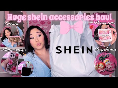 HUGE SHEIN ACCESSORIES HAUL | 50+ items ( purses, handmade nails, keychains, jewelry & blind boxes)
