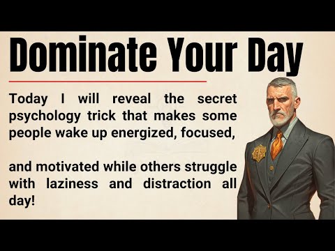 Dominate Your Day : The Secret Psychology Trick for All-Day Motivation 🔥 || English Achieve ✅