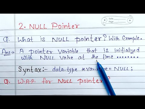 NULL Pointer in C with example | what is null pointer? | Learn Coding