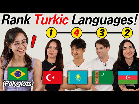 Brazilian Polyglots Ranked 4 Turkic Languages! Which Language is Hardest? l Can She Pronounce Them?