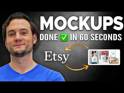 How I Create Stunning Product Mockups & Sync to Etsy in Seconds⌚