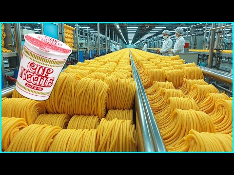 How Instant Noodles Are Made in Factories 🍜 | Inside the Production Line