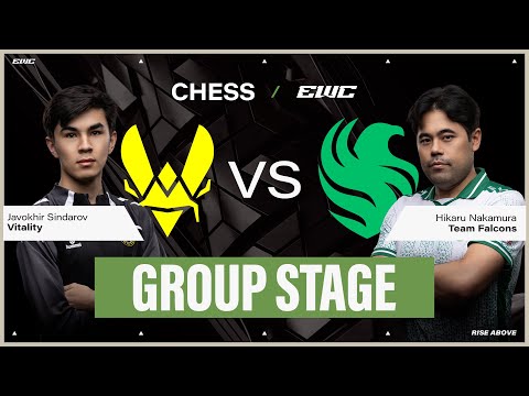 Javokhir Sindarov vs Hikaru Nakamura | Chess at EWC 25 - Day 1 - Group Stage