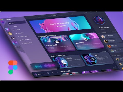 Web / Desktop App UI Design in Figma - Full Course