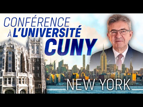 Conférence de Jean-Luc Mélenchon à l'université de la ville de New York (CUNY)