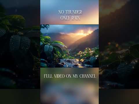 Deep Sleep Rain (No Thunder) 🌙 | #shorts #lofi #rainoundforsleep #rain #relax #chill