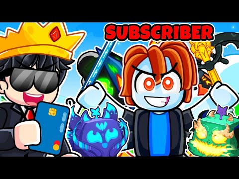 I Upgraded SUBSCRIBERS ACCOUNT in Blox Fruits Roblox