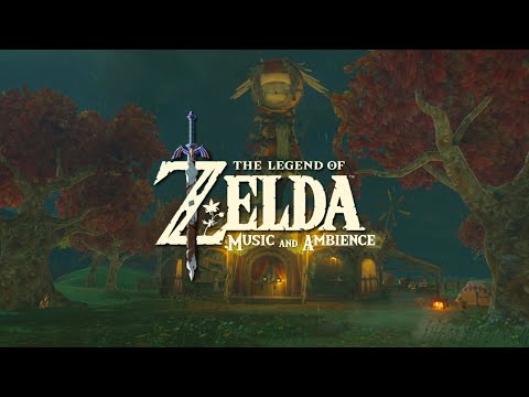A Rainy Day in Zelda Ambience...  cozy fall w/ relaxing video game music for sleep, study & work