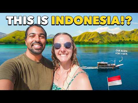 We're in Indonesia 🇮🇩 3 Days Sailing Around Komodo Island (Dragons, Mantas & Pink Beach)